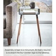 thumbnail image 6 of Yamazaki Home Storage Table - Two Sizes, Black, Steel + Wood, Tall, Supports 8.8 pounds, Minimal Assembly, 6 of 7