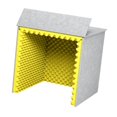 thumbnail image 4 of Insonorizada de Escritorio para Grabación Vocal, de Alto Rendimiento, Multiusos, con Absorbente de Voz, Portátil para Podcasts Y Grabaci Amarillo, 4 of 9