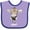 Lavender and Purple, variant on Inktastic Moo Cute Brown Holstein Cow Boys or Girls Baby Bib