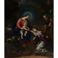 thumbnail image 3 of Carlo Dolci 20x23 Black Modern Framed Museum Art Print Titled - The Mystic Marriage of Saint Catherine Of&nbsp;Alexandria (ca.&nbsp;1656), 3 of 5