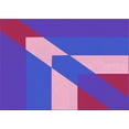 thumbnail image 1 of Ahgly Company Indoor Rectangle Patterned Crocus Purple Area Rugs, 6' x 9', 1 of 6