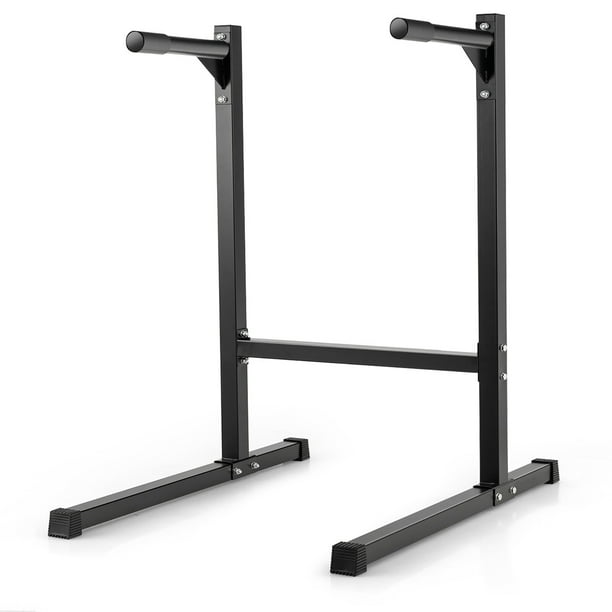 Gymax Multifunctional Heavy Duty Dip Stand Parallel Station Bar w