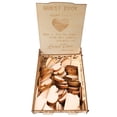 thumbnail image 5 of MesaSe Wedding Signature Hearts Drop Box Romantic Rustic Sweet Guestbook Decor, 5 of 5