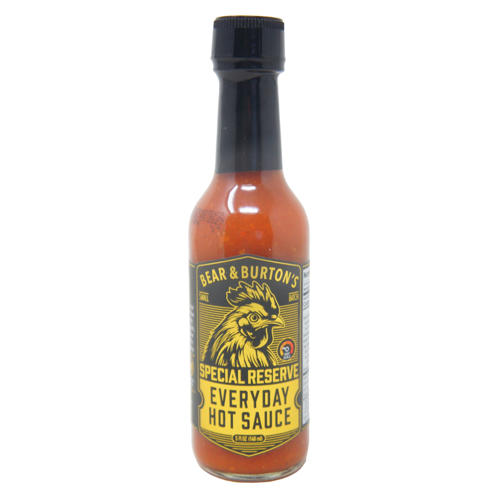 (4 pack) Bear & Burton's Everyday Hot Sauce 5oz Gluten Free All Natural Cayenne Peppers 67203
