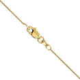 thumbnail image 3 of 10K Solid Yellow Gold 0.9mm Round Cable Rolo Link Chain Belcher Necklace, 3 of 4