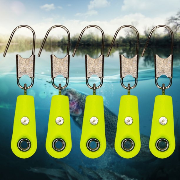 Flotador De Pesca Conector de flotador de pesca de mar de 5 uds (tipo de columna recta reforzada con remache verde)