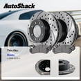 thumbnail image 3 of AutoShack Front Brake Rotors & Ceramic Pads for Mazda, 6 2006-2013, FWD L4 2.3L 2.5L V6 3.0L 3.7L - E-Coated Drilled & Slotted - ShadowGuard - 11.76" (298.7 mm), 5-Lug, 3 of 5