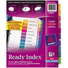 Avery AVE11520 Index Tab