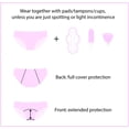 thumbnail image 2 of New 3 Pack Natural Bamboo Skin-Friendly Absorbent Menstrual Period Panty Incontinence - Cat -EXTRA SMALL, 2 of 7