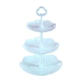 thumbnail image 2 of NWOKYZGH 3 Tiers Cupcake Stand Plastic Tiered Trays Cupcake Holder Pastry Serving Platter Fruit Cookie Display Tower Tray Dessert Serving Stand for Wedding Tea Birthday Party, 2 of 6