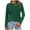 #Green, variant on WXLWZYWL Christmas T-Shirt for Women Fashion Casual Long Sleeve Round Neck Loose Blouse Tops