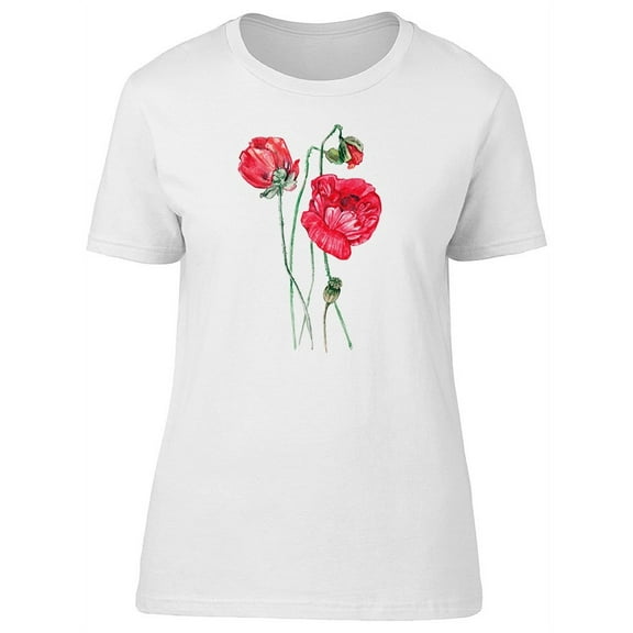 Red Poppy Collage T-Shirt Men -Image by Shutterstock, Male 3X-Large