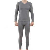 ZVNAΖH Mens Thermal Underwear Sets Inner Fleece Sport Base Layers Winter Warm Long Johns and Tops, Sizes L-4XL