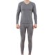thumbnail image 2 of Hombres Casual Solid Pullover Mangas largas Alta elasticidad Keep Warml Ropa interior Tops y pantalones Traje Pompotops  qyievc6731, 2 of 9