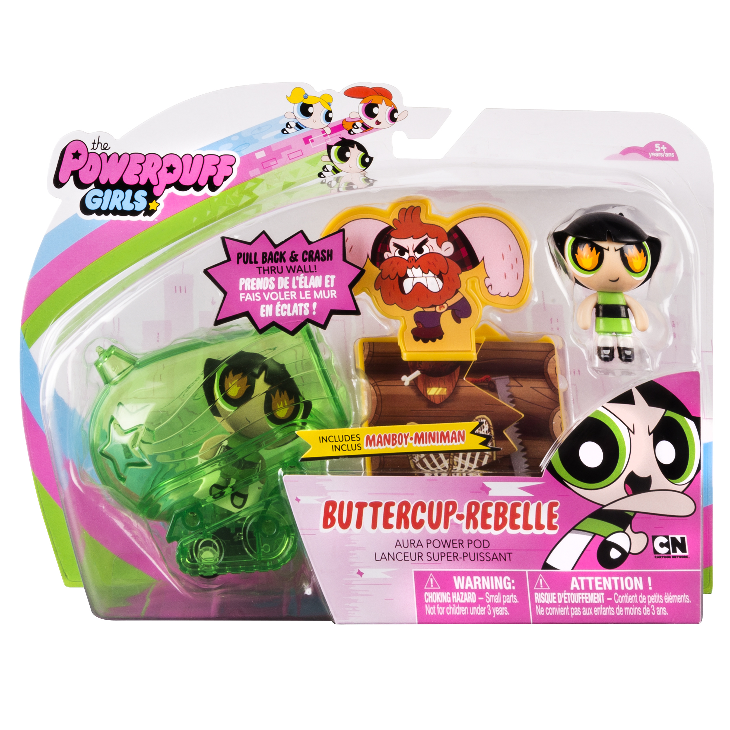 The Powerpuff Girls, Aura Power Pod with 2 inch Buttercup Figure, by Spin Master - image 5 of 5