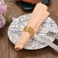 thumbnail image 5 of Uxcell Metal Napkin Rings 6Pcs Spiral Napkin Ring Holder Buckle for Dining Table Rose Gold, 5 of 5