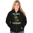 thumbnail image 2 of Woodsy Owl Trash Talker Give a Hoot Unisex Plus Size Zip Hoodie Brisco Brands 2X, 2 of 3