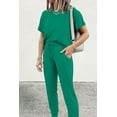 thumbnail image 4 of PRETTYGARDEN Women's Two Piece Lounge Sets Spring Summer Jogger Pants Vacation Outfits Travel Airplane Matching Clothes, 4 of 8
