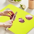 thumbnail image 5 of TZYUDK Beige Plastic Cutting Board Double Sided Chopping Board for Kitchen Fruit Vegetable Non Slip Dishwasher Safe Lightweight Cutting Mat, 5 of 6