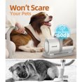 thumbnail image 2 of Oneisall 7 In 1 Dog Grooming Kit, Low Noise Pet Grooming Vacuum with 1.5 L Dust Cup, Dog Vacuum for Shedding Grooming, with 7 Professional Grooming Tools for Dogs Cats Pet Hair & Home Cleaning, Gray, 2 of 7