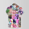 thumbnail image 5 of PMUYBHF Chemise à Manches Courtes Imprimée 3D Mode Sequins Mardi pour Hommes 9649 m, 5 of 5