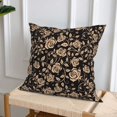 thumbnail image 6 of Throw Pillow Covers, roses_AA Soft Square Pillow Cases with Invisible Zipper for Couch Bed Sofa, Farmhouse Fall Home Decor 18"x18", 6 of 7