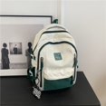 thumbnail image 1 of 2024 Summer New Student School Bag Backpack Soft Material Capacity Large Upper Body Easy Ergonomic green, 1 of 6