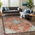 thumbnail image 6 of Beverly Rug Machine Washable Easy Cleaning Indoor Non-Slip Rugs Orange / Cream 8'x10', 6 of 9