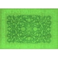 thumbnail image 1 of Ahgly Company Indoor Rectangle Oriental Green Industrial Area Rugs, 2' x 5', 1 of 4