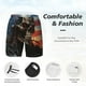 thumbnail image 3 of Balery Cyberpunk Skull American Flag Bañador para hombre, shorts de playa de secado rápido con entrepierna y forro de compresión-XX-Large, 3 of 6