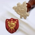 thumbnail image 3 of 1 sello de cera con forma de corazón, diseño vintage de rosa, regalo para Navidad, cabezal de latón extraíble de 25 mm con mango de madera., 3 of 7