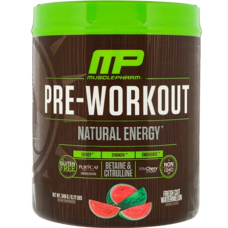 Muscle Pharm - Pre-Workout Natural Energy Powder Fresh Cut Watermelon - 348 (Best Natural Pre Workout)