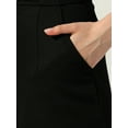 thumbnail image 5 of INSPIRE CHIC Women's Elegant High Waist Zipper with Pockets Straight Leg Summer Shorts Black M, 5 of 5