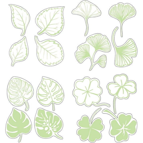 4PCS St. Patrick’s Day Leaf Static Window Stickers Decal Green Clover Shamrock Anti Collision Glass Clings Non Adhesive Vinyl Film Decals