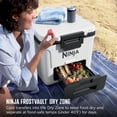 thumbnail image 3 of Ninja FrostVault 30-Qt Wheeled Cooler with Cold Dry Zone, Integrated Fridge-Temp Dry Storage Drawer, Premium Heavy-Duty Insulated Cooler, Keeps Ice for Days, FB230WH Cloud White, 3 of 8