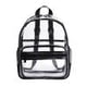thumbnail image 2 of Mochilas transparentes de PVC Mochila impermeable con asa superior (negro) Tmvgtek Para estrenar, 2 of 7