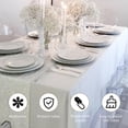 thumbnail image 5 of Table Covers for 6 Foot Tables, 2 Pack 72 x 30 Inch, White Table Cloth Rectangle, 5 of 7