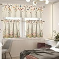 thumbnail image 2 of Kitchen Curtains and Valances Set Tier Curtains Decortaive Window Valances for Living Room Bathroom Farmhouse 3 Piece Kitchen Curtain Set Rod Pocket Easy Install, 2 of 6