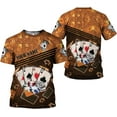 thumbnail image 6 of Personalized Poker Shirt, Poker Player Shirt, Funny Casino Poker Pattern 3D Over Print, Unisex Poker Tshirt Men Women (Purple, XL), 6 of 8