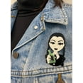 thumbnail image 6 of Wrapables Acrylic Fashion Brooch Pin for Sweaters, Coats, Scarves, and Bags, Poison, 6 of 6