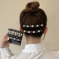 thumbnail image 5 of Crystal Flowers Comb Bangs Hair Clip for Women Braid Broken Hairpin Inserted Comb Pressure Pin Girls Hair Accessories Jewelry, 5 of 9