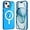 Blue, variant on Magnetic Clear for iPhone 15 Plus Case Compatible with Magsafe [Non-Yellowing] Slim Transparent Soft TPU for Women Men Protective Phone Cases Cover for iPhone 15 Plus Blue