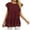 Wine, variant on Womens Short Sleeve Tops Summer Solid Color Round Neck Tshirts Short Sleeve T Shirts Lightweight Casual Loose Going Out Tops Blouse(Wine,S)