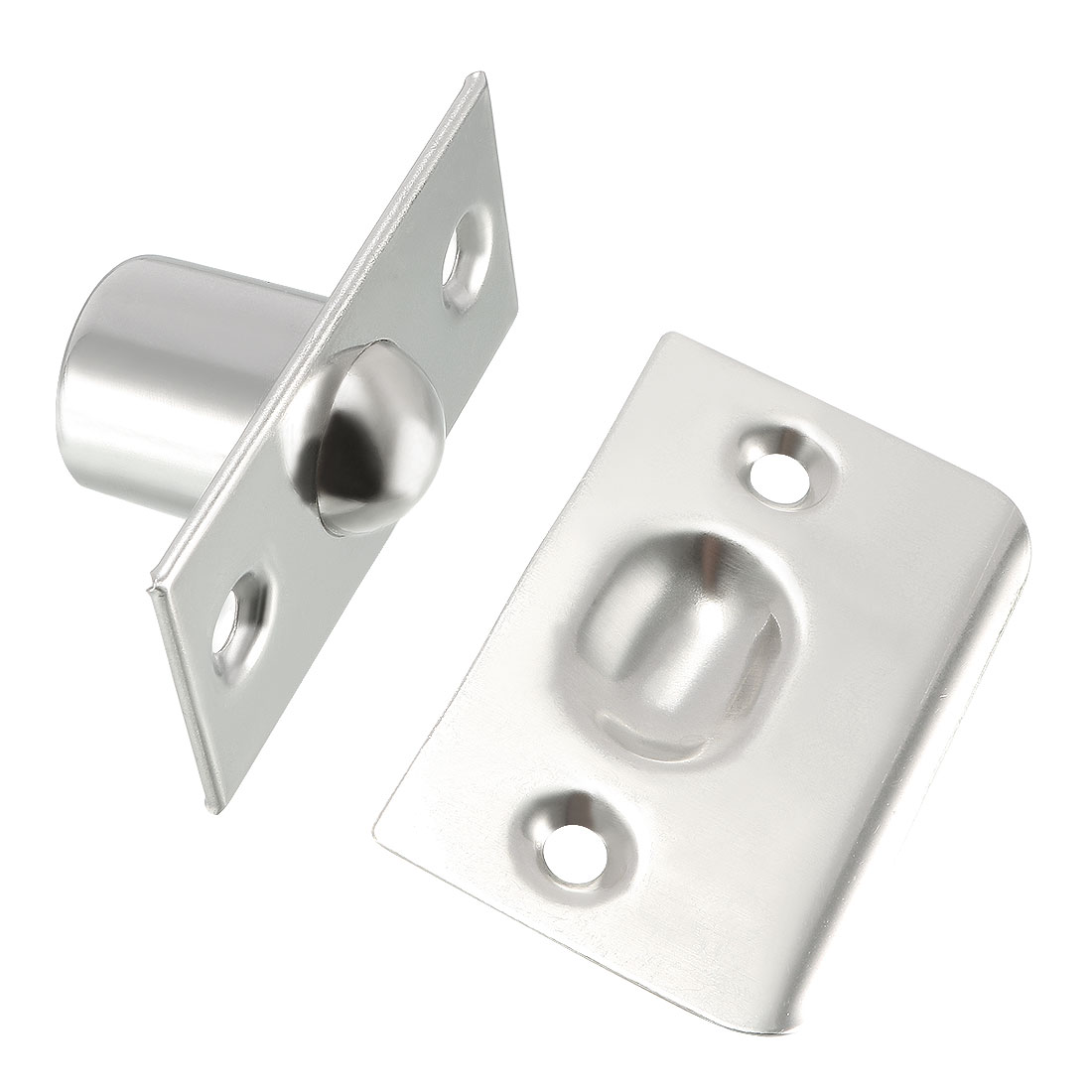 Closet Door Drivein Large Ball Catch Stainless Steel With Strike Plate Screws