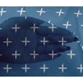thumbnail image 4 of oneOone Viscose Chiffon Fabric Plus Sign Kasuri Decor Fabric Printed BTY 42 Inch Wide, 4 of 4