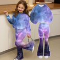 thumbnail image 5 of XZNPDUCQ 7-8 Years Cute Toddler Baby Girls Clothes Set Long Sleeve T-Shirt and Pants Kids 2pcs Outfits A170-Purple, 5 of 8