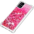thumbnail image 6 of Compatible with Samsung Galaxy A51 5G Case Glitter Luxury Cute Love Liquid Quicksand Clear TPU Girls Women Stylish Bumper Shockproof Protective Case for Samsung Galaxy A51 5G Rose YB, 6 of 12