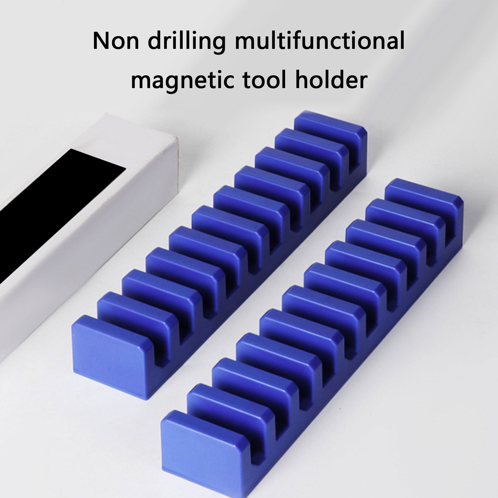 High Capacity Magnetic Tool Rack Organizes Wrenches Pliers Screwdrivers Space Saving Garage Workshop Mounting Systems
