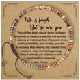 thumbnail image 2 of Top-kevin Natural Crystal Healing Beaded Bracelet for Women Natural Stone Adjustable Braided Rope Bracelets Spiritual Inspirational Gifts Bracelets, 2 of 10