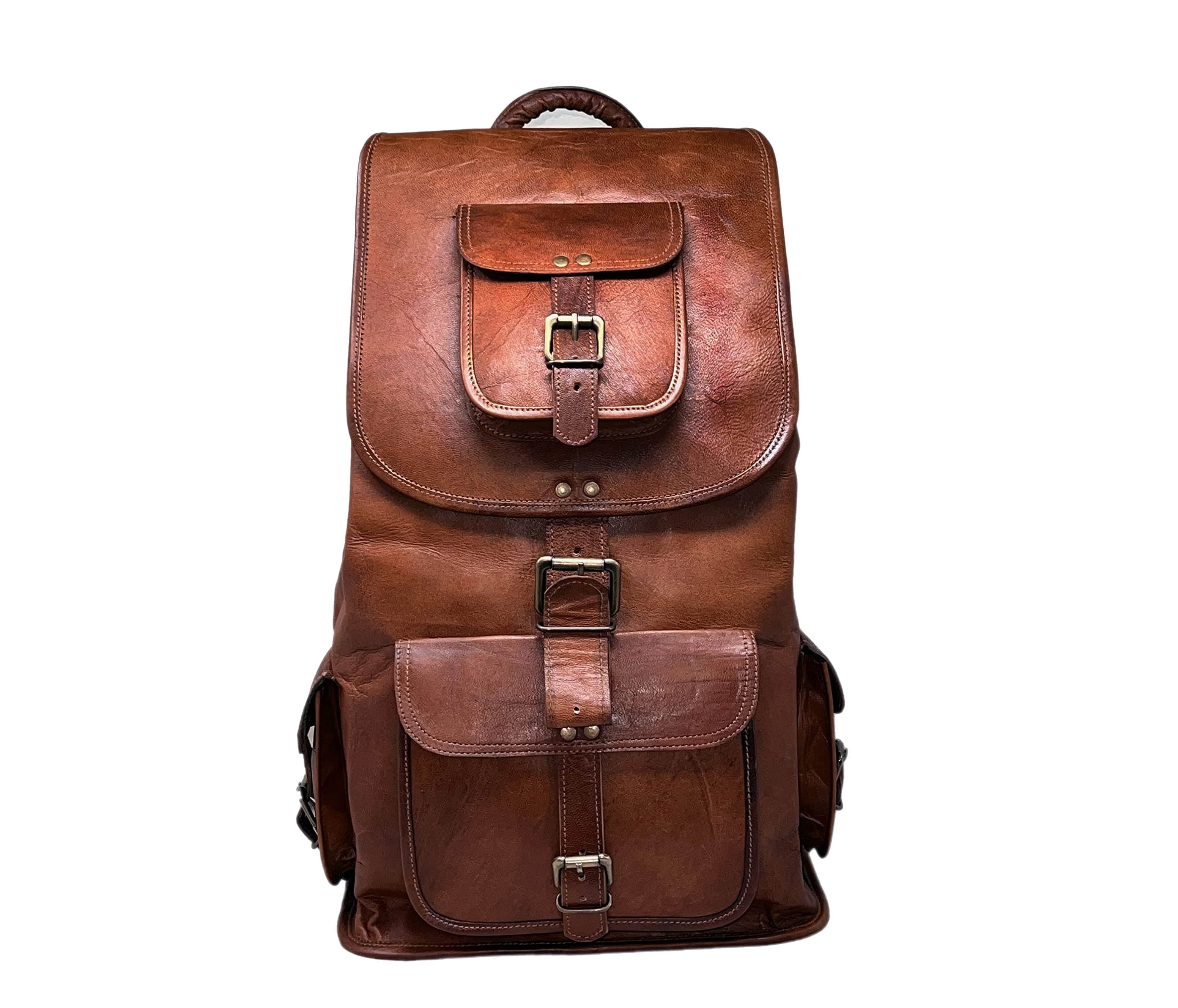 Jaald 3 in 1 Convertible Leather Backpack Rucksack Messenger Bag 